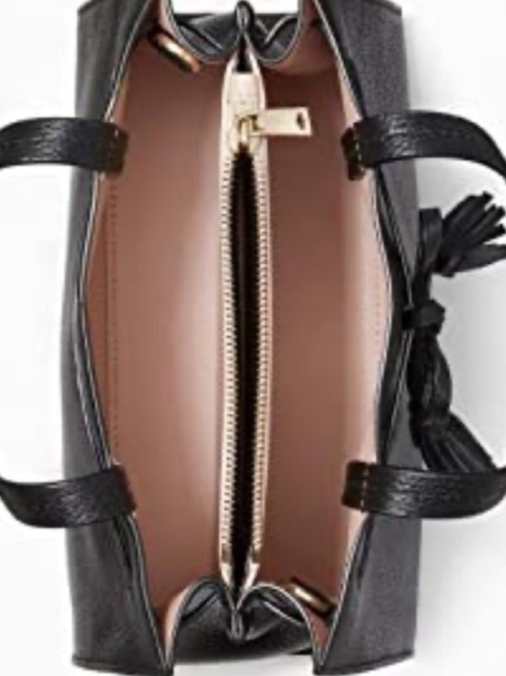 kate spade Pebbled Leather Crossbody Satchel w/ Tassels (Retail $279) - Picture 7 of 14